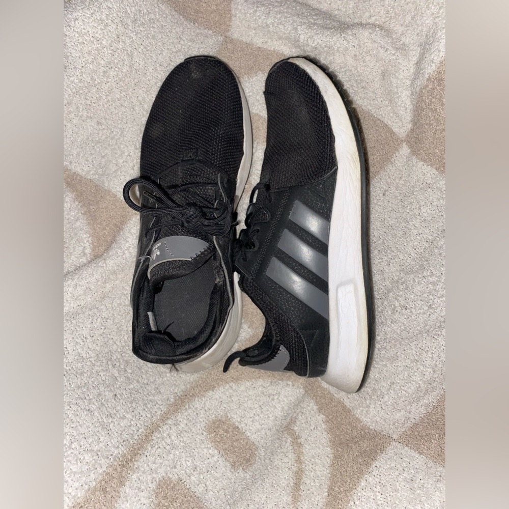 black PLR running shoes adidas